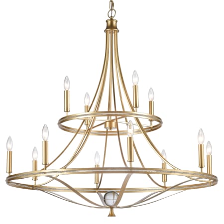 A large image of the Elk Lighting 69488/8+4 Champagne Gold