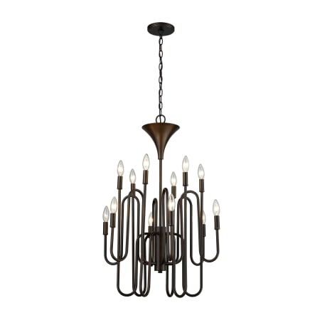 A large image of the Elk Lighting 81287/12 Oil Rubbed Bronze