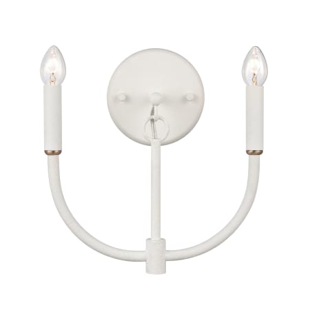 A large image of the Elk Lighting 82015/2 White Coral / Satin Brass