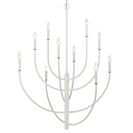 A large image of the Elk Lighting 82019/10 White Coral / Satin Brass