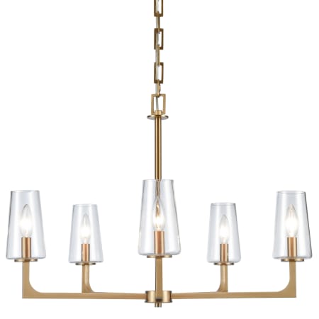 A large image of the Elk Lighting 89965/5 Lacquered Brass