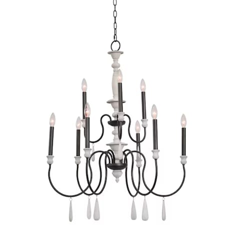 A large image of the Elk Lighting Brownell Chandelier 30 Anvil Iron