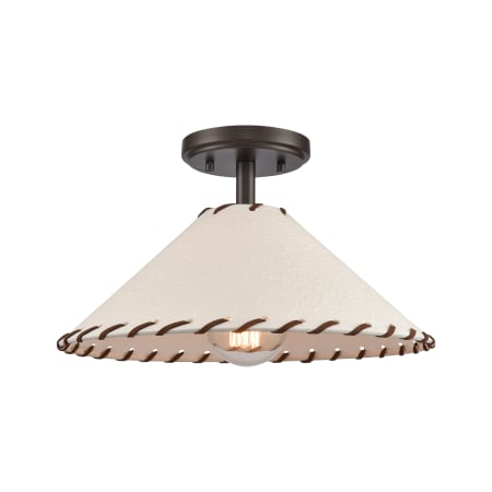 A large image of the Elk Lighting Marion Semi Flush 14 Oil Rubbed Bronze