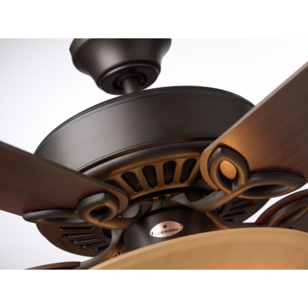 Emerson Cf712ab Antique Brass Pro Series 50 5 Blade Indoor Ceiling Fan Light Kit Included Lightingshowplace Com Antique Brass Pro Series 50, Beckwith Ceiling Fan