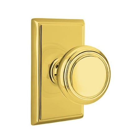 A large image of the Emtek C810NW Unlacquered Brass