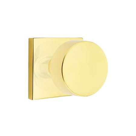 A large image of the Emtek 5110ROU Unlacquered Brass