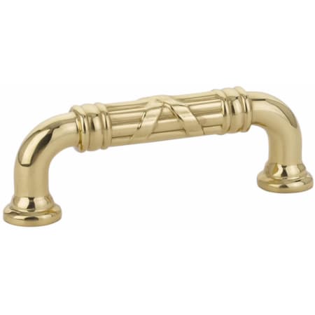 A large image of the Emtek 86283 Unlacquered Brass