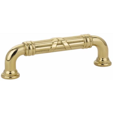 A large image of the Emtek 86284 Unlacquered Brass