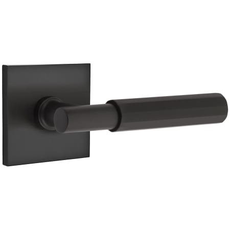 A large image of the Emtek C510FA Emtek-C510FA-T-Bar Stem with Square Rose in Flat Black