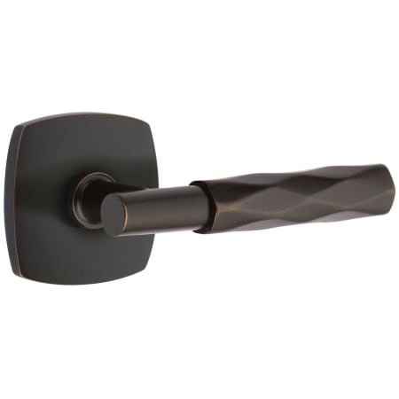 A large image of the Emtek C520TR Emtek-C520TR-T-Bar Stem with Urban Modern Rose in Oil Rubbed Bronze