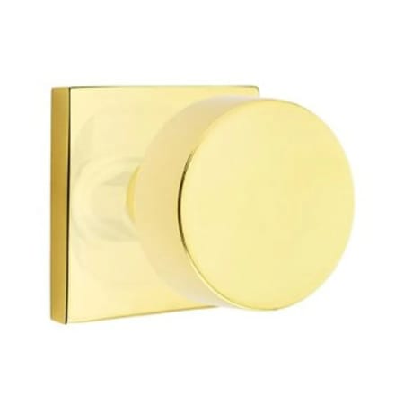 A large image of the Emtek 5210ROU Unlacquered Brass