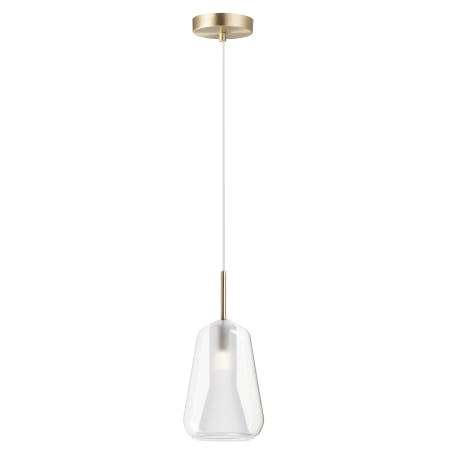 A large image of the ET2 E10040 Satin Brass / Clear