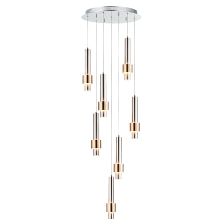 A large image of the ET2 E24757 Satin Nickel / Satin Brass