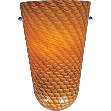 A large image of the ET2 E92061 Bronze with Amber Ripple Glass