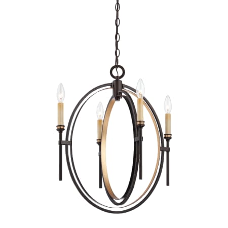 A large image of the Eurofase Lighting 25646 Oil Rubbed Bronze / Gold Leaf