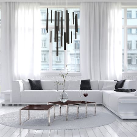 Eurofase Lighting 31446 035 Antique Br Gold Santana 18 Light 42 Eurofase Lighting 31446 035 Antique