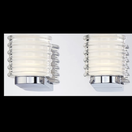 Eurofase Ancona 10-Watt Satin Nickel Integrated LED Bath Light 31791-HB
