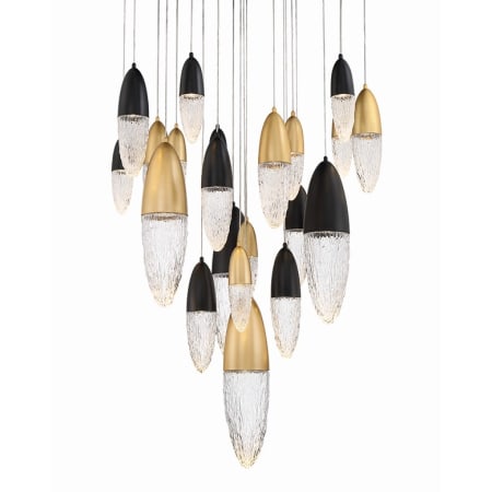 A large image of the Eurofase Lighting 43860 Mixed Black / Brass