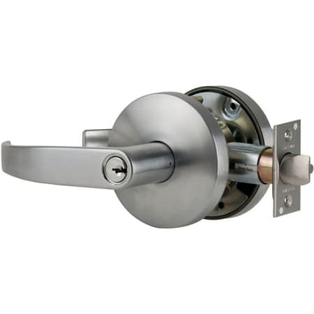 Falcon W561BDQ626 Satin Chrome W Series SFIC Classroom Keyed Entry Lever Set with Quantum Lever ...