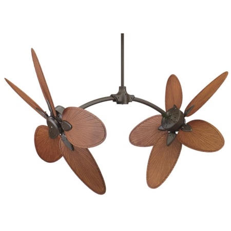 A large image of the Fanimation FP7000OB / CABPP4 Oil Rubbed Bronze with Brown Blades