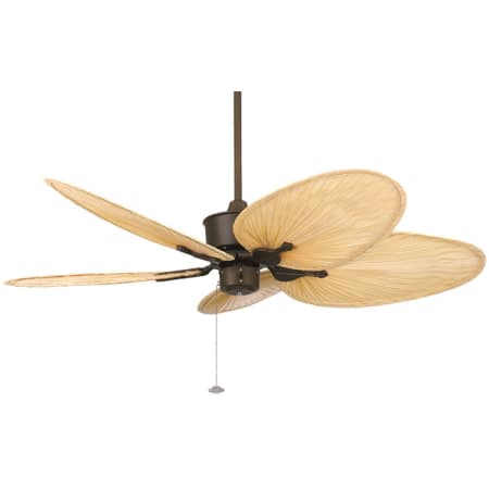 A large image of the Fanimation FP320OB / ISP4 Oil Rubbed Bronze with Palm Leaf Blades