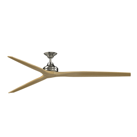 A large image of the Fanimation Spitfire DC-KIT-84 Brushed Nickel / Natural