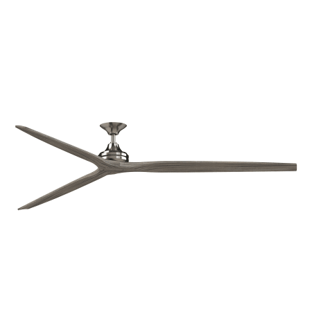 A large image of the Fanimation Spitfire DC-KIT-96 Brushed Nickel / Weathered Wood