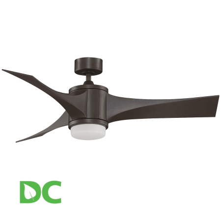 Fanimation Hugh 52" AC Indoor/Outdoor Flushmount Ceiling Fan With 18W LED Light And Remote Control