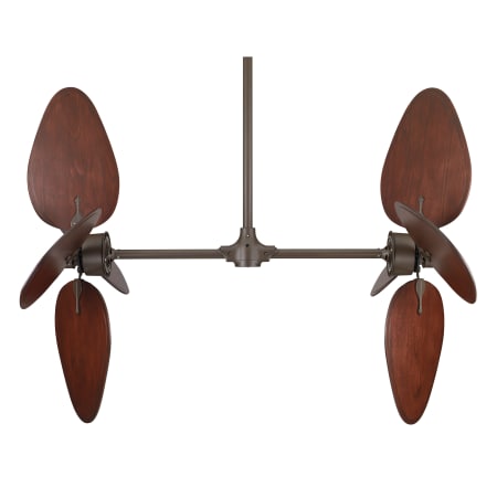 A large image of the Fanimation FP240OB / EP30OB / B5080CP Oil Rubbed Bronze with Cairo Purple Wood Blades