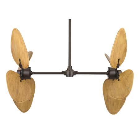 A large image of the Fanimation FP240OB / EP30OB / B5080SS Oil Rubbed Bronze with Sambel Sand Wood Blades