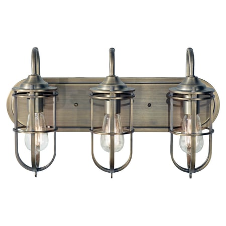 Feiss Vs36003 Dab Dark Antique Brass Urban Renewal 3 Light Bathroom Vanity Light