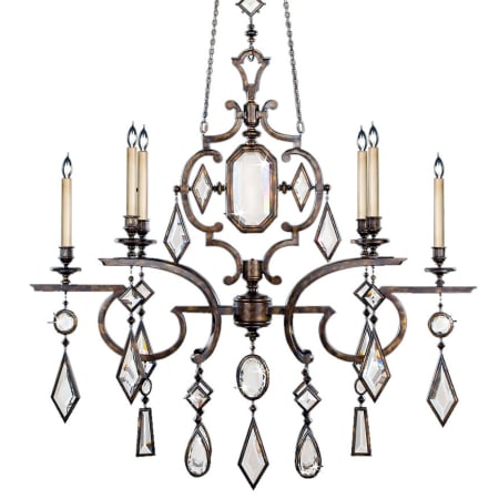 A large image of the Fine Art Handcrafted Lighting 708940-3ST Bronze Patina with Clear Crystal