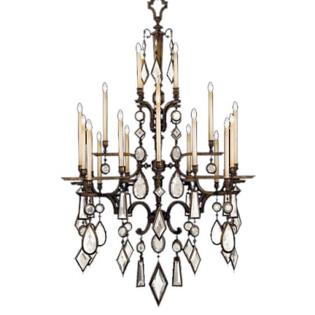 A large image of the Fine Art Handcrafted Lighting 709440-3ST Bronze Patina with Clear Crystal