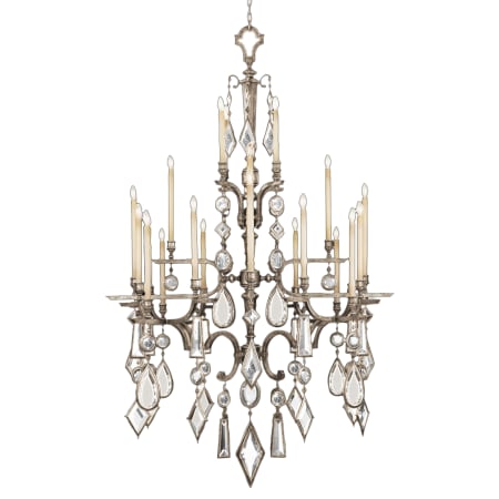 A large image of the Fine Art Handcrafted Lighting 714040-3ST Vintage Silver Leaf with Clear Crystal
