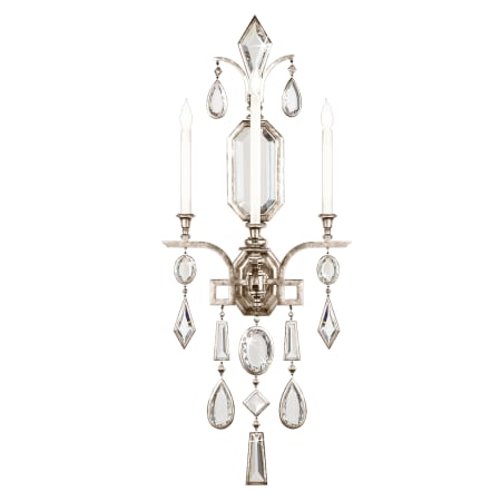 A large image of the Fine Art Handcrafted Lighting 726950-3ST Vintage Silver Leaf with Clear Crystal