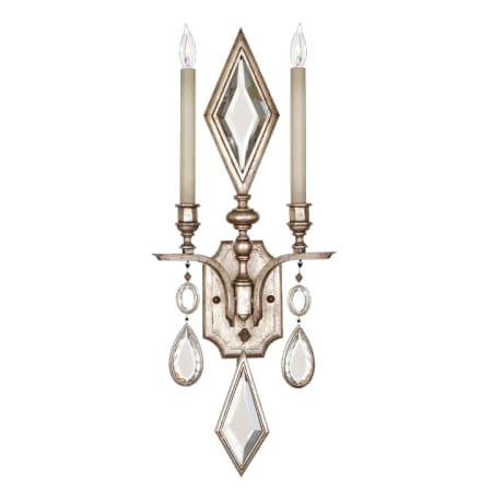 A large image of the Fine Art Handcrafted Lighting 729050-3ST Vintage Silver Leaf with Clear Crystal