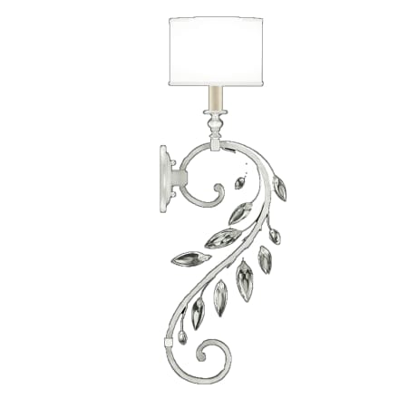 A large image of the Fine Art Handcrafted Lighting 774650 Silver Leaf / White