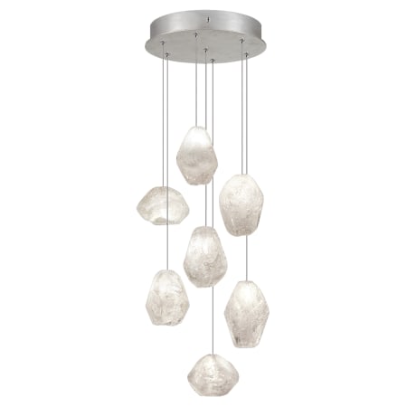 A large image of the Fine Art Handcrafted Lighting 852640-3L Silver Leaf