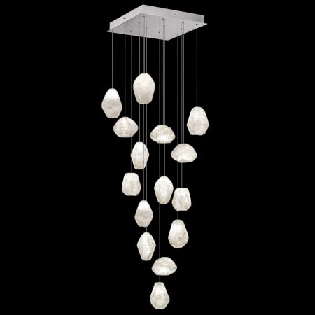 A large image of the Fine Art Handcrafted Lighting 853040-3L Silver Leaf