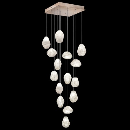 A large image of the Fine Art Handcrafted Lighting 853040-3L Gold Tone Silver Leaf
