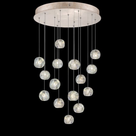A large image of the Fine Art Handcrafted Lighting 853140-06L Gold Tone Silver Leaf