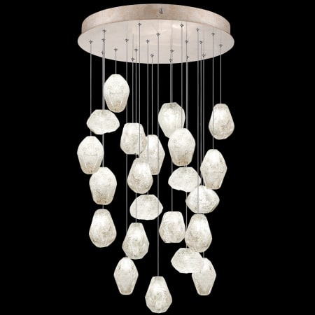 A large image of the Fine Art Handcrafted Lighting 853240-3L Gold Tone Silver Leaf