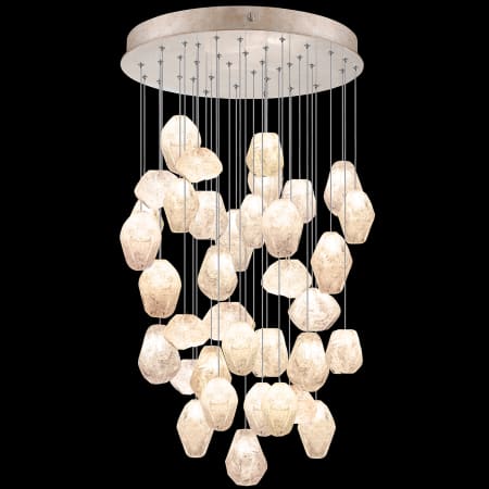 A large image of the Fine Art Handcrafted Lighting 853440-4L Gold Tone Silver Leaf