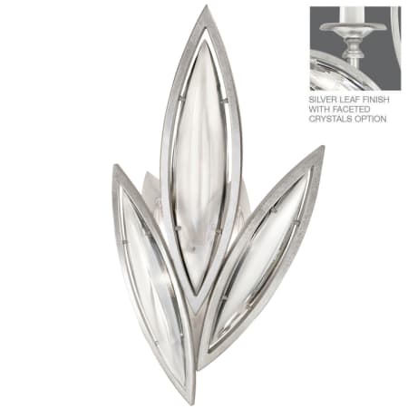 A large image of the Fine Art Handcrafted Lighting 854250-12ST Platinized Silver Leaf