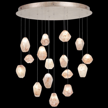 A large image of the Fine Art Handcrafted Lighting 862840-4L Gold Tone Silver Leaf