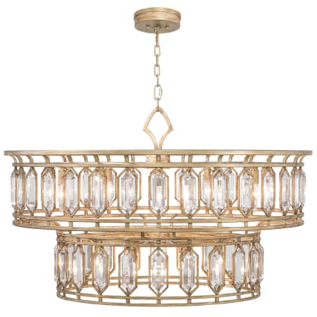 A large image of the Fine Art Handcrafted Lighting 890140-2ST Gold Toned Silver Leaf