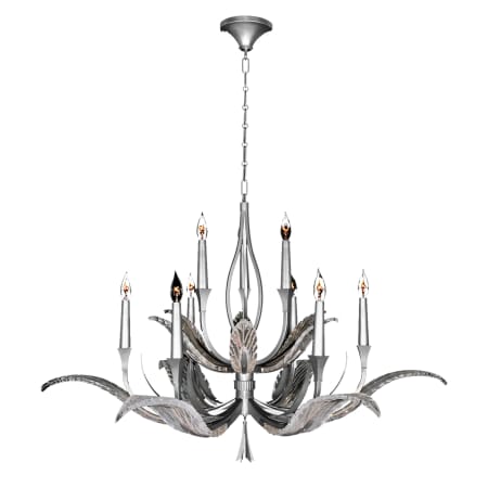 A large image of the Fine Art Handcrafted Lighting 893640 Silver Leaf / White