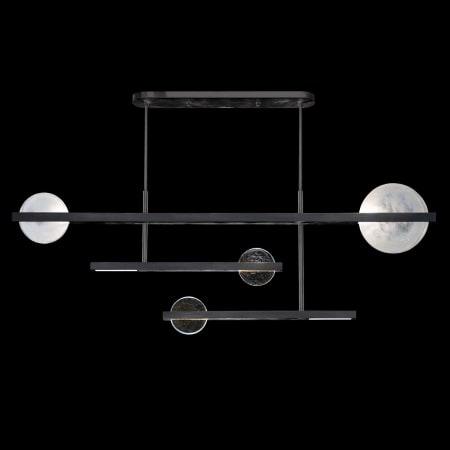 A large image of the Fine Art Handcrafted Lighting 921240 Black / Clear / White Glass