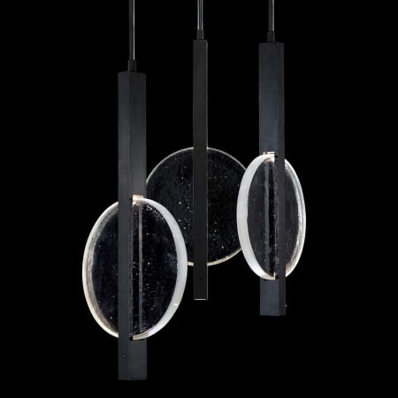 A large image of the Fine Art Handcrafted Lighting 922240 Black / Clear Glass