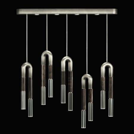 A large image of the Fine Art Handcrafted Lighting 923140 Ombre Silver / Nickel / Charcoal